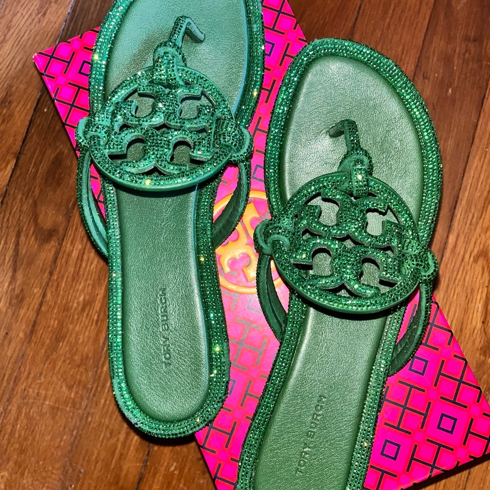 Tory Burch Dark Clover Sandals